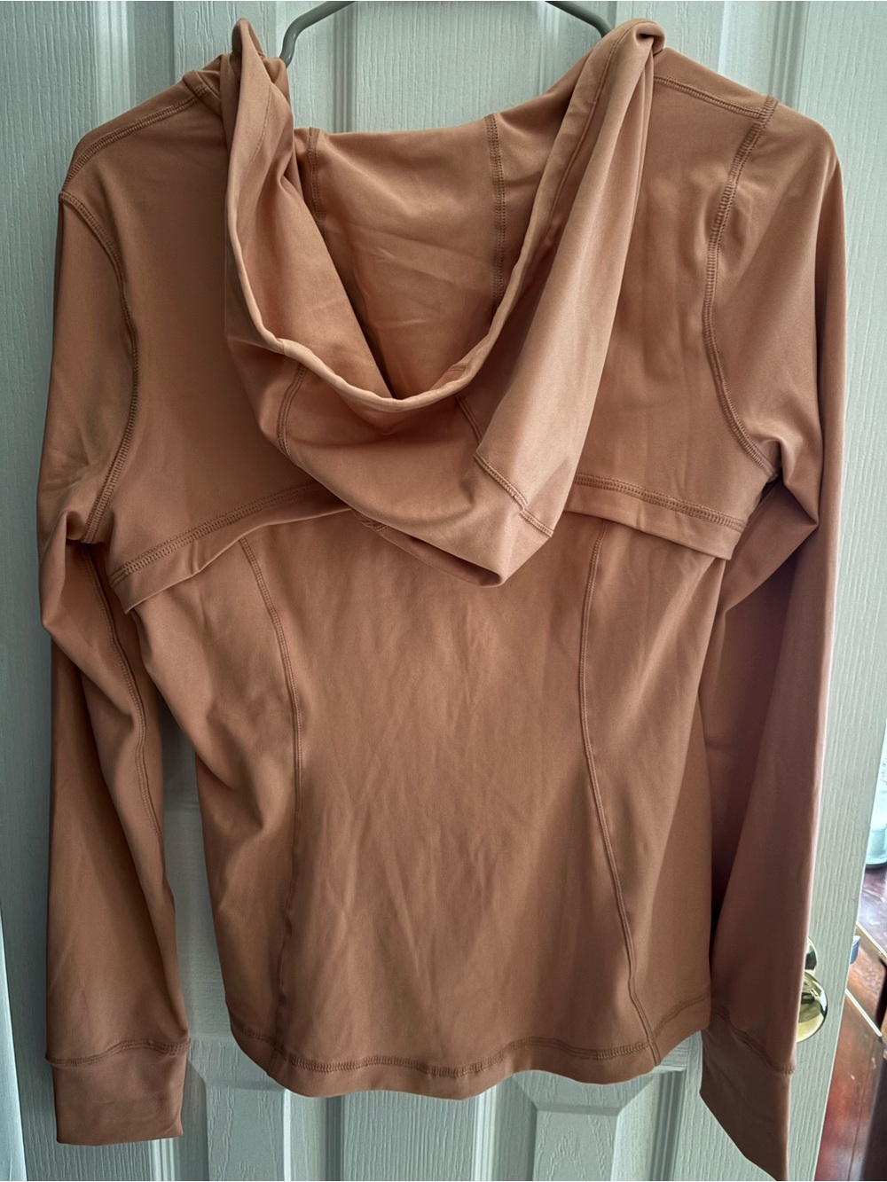 NWT Love Tree Peach Zip-Up Hoodie with Thumb Holes and Pockets - Picture 3 of 3
